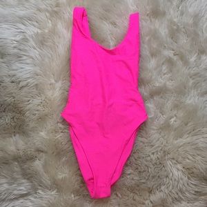 Aerie Neon Pink One Piece.
